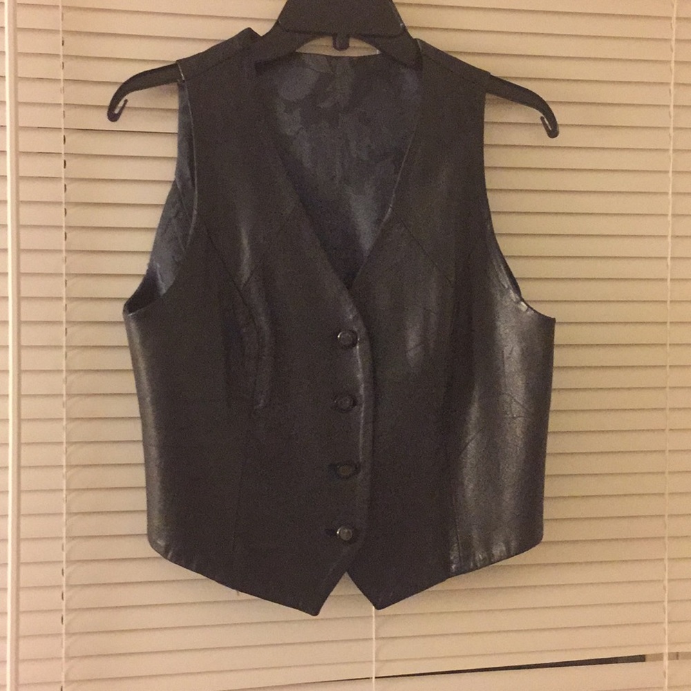 Leather vest
